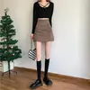 Falda Bodycon Irregular Diseño de Diosa Sentido Plisada Falda de Un Paso Cintura Alta Línea A Media Falda Ropa Exterior Ins Falda Corta