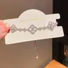Pulsera Deslizante de Flor de Acetato con Circonita Estilo Francés, Pulsera de Lujo Ligero de Gama Alta, Joyería Dulce Exquisita y Versátil para Mujeres