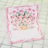 Tarjeta de felicitación con ramo de flores 3D Tarjeta de felicitación de rosa y tulipán Postal Día de la Madre Día de San Valentín Día del Maestro Tarjeta de bendición