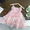 Saia Lápis com Asas de Menina Verão Novo Estilo Estilo Estrangeiro vestido Saia de Princesa Menina Bebê Borboleta Saia Bapon para Comércio Exterior