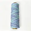 Corda de Algodão Fio Central Tingida por Segmento Cor Gradiente 3mm Corda para Teclagem de Pulseira DIY Macramê Cordão de Celular Artesanato de Teclagem