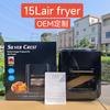 Recomendada Airfryer Transfronteiriça 6L/12L para Uso Doméstico, Forno Elétrico Inteligente, Air Fryer Multifuncional de Grande Capacidade para Batatas Fritas