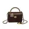 Bolso Pequeño de Cadena para Mujer 2025 Invierno Nueva Moda Simple y Elegante Bolso Cruzado Acolchado Textura Cartera Bolso Cuadrado Pequeño