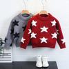 Suéter de Punto Cálido y Elegante para Niños, Manga Larga, Cuello Redondo, Estrella de Cinco Puntas, Nuevo Otoño e Invierno 2026