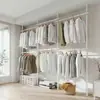 Perchero engrosado y reforzado de arriba a abajo, unidad de estantes para armario, simple perchero de pie para ropa de dormitorio