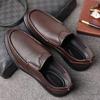 Kadixin zapatos populares para hombre directo de fábrica cuero genuino negocios casual zapatos de papá zapatos slip-on para hombre suela suave zapatos para conducir