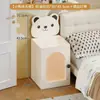 Mesa de Cabeceira Pequena de Madeira Maciça para Quarto Infantil Casa Móvel Moderno Mini Armário de Armazenamento com Gaveta Estilo Creme