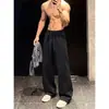 Em Estoque 2026 Novo Estilo Tamanho Grande Casual Solto Versátil Mistura de Algodão 250g Calça Curva para Homens K6808-Tendência 35