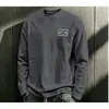 Marca de Tendencia Americana Camiseta de Algodón de Manga Larga para Hombre 2026 Otoño Nueva Versátil Casual para Hombre Capa Base Holgada para Hombre
