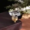 Fabricante Directo Manijas de Cristal de Lujo Manijas Cuadradas de un Solo Agujero Multicolor para Puertas de Armarios y Cajones Manijas Transparentes