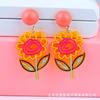 Aretes Estilo Coreano ins Frescos Aretes Simples Paleta Girasol Barco Aretes Lindos Acrílicos Transparentes