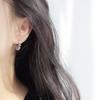 Aretes de Bola de Plata S925 para Mujer, Aretes Redondos de Clip de Moda, Aretes Unisex Únicos Estilo Hong Kong de Alta Gama al Mayoreo