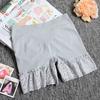 Leggings de Encaje Elástico de Verano Anti-Exposición, Control de Abdomen, Levanta Glúteos, Pantalones Cortos de Seguridad Seamless Sin Enrollamiento para Mujer, Verano Delgados