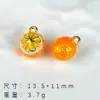 Colección de colgantes de aleación con diseño de fruta de dibujos animados pintados a mano, materiales DIY hechos a mano para pulseras, pendientes y accesorios