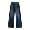 Otoño 2026 Nuevos Jeans Sueltos Versátiles de Tiro Bajo Lavados Estilo Vintage Pantalones Rectos Pantalones Largos Versátiles Pantalones de Pierna Ancha