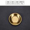 Plato Estilo Coreano 304 Plato Hondo de Fondo Plano Plato Hondo Plato para Snacks Disco Plato para Barbacoa Plato para Snacks para Bistec Plato Creativo Dorado para Dim Sum