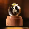 Luz Noturna de Planeta com Bola de Cristal Giratória Enfeites Criativos para Mesa Artesanato Feng Shui Presentes para Professores Novos Produtos Transfronteiriços