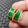 Anel de Jade Jasper de Taiwan Anel de Selim Quartzo Turquesa Rocha de Jade Anel de Carta Vazia Anel de Jade Atacado