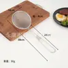 Tamiz de Harina Acero Inoxidable Punta de Cocina Oreja Rejillas de Aceite Olla Caliente Cuchara para Freír Filtro de Jugo de Leche de Soya Valla con Fugas Mayoreo