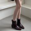 Botines Cortos para Mujer con Tacón de Cuña, Botines Ajustados Retro Versátiles, Nuevos Botines Chelsea de Celebridad de Internet 2025, Botas de Moda, Estilo Británico
