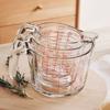 Taza de leche, taza de vidrio resistente al calor para el hogar con escala y asa, para calentar en microondas, taza medidora para hornear el desayuno de los niños