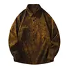 Camisa Masculina de Manga Longa 2026 Primavera/Outono Novo Estilo Tendência Versátil Solta Casual Top Simples Moda Tamanho Grande Roupa Exterior