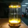 Nuevo gabinete de exhibición de plástico push-pull para mano, gabinete giratorio para productos cosméticos, regalos, acrílico, accesorios de joyería, soporte de exhibición