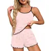 Europa Transfronteiriça temu Comércio Exterior 2026 Verão Seda de Leite Alça Espaguete Pijama Feminino Roupa de Casa Venda Direta da Fábrica Atacado