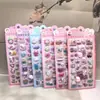 Pegatinas Blanditas Populares con Forma de Durazno Grabadas con Láser Pegatinas 3D de Dibujos Animados Pegatinas de Cristal 3D Pegatinas Decorativas DIY para Niños