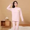 Ropa Infantil de Otoño e Invierno Ropa Infantil Camiseta Base con Forro Polar Ropa Interior de Cachemira Gruesa y Cálida para Jóvenes Traje de Ropa para el Hogar