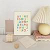 Pintura pendurada letra abc quarto infantil coreana ins fofa desenho animado colorida inglês Iluminismo jardim de infância pintura decorativa núcleo