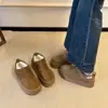 Botas de Neve de Solado Grosso Estilo Coreano para Mulheres, Nova Chegada Inverno 2026, Botas Curtas de Calçar Fácil, Região Nordeste, Com Pelúcia, Espessadas, Botas Quentes de Algodão