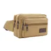Amazon Bolso Cruzado de Lona Multifuncional para Hombre para Deportes al Aire Libre, Billetera para Monedas, Riñonera, Bolso Cuadrado Pequeño de Gran Capacidad Cruzado