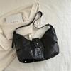 Bolsos Transfronterizos, Bolsos de Mujer, Bolsos Grandes, Bolsos de Hombro, Nuevos Bolsos Casuales de Axila 2025, Bolsos Dumpling de Estilo Retro Europeo y Americano