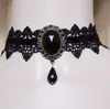 Collares de Venta Caliente Transfronteriza, Gargantillas Punk Retro Gótico de Encaje, Collares y Accesorios Trenzados de Halloween
