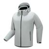Jaqueta de Exterior com Tecido Laminado Selado a Quente para Homens e Mulheres, Casaco Impermeável para Primavera e Outono, Jaqueta Quente com Forro de Fleece para Casais para Caminhada na Montanha