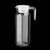 Olla creativa de acrílico para jugo atada, olla de PC transparente atada, gran capacidad, botella de plástico rayada para agua fría, jarra de cerveza de alta calidad