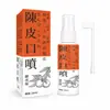 Spray bucal de casca de tangerina para hálito fresco e hidratação da garganta, spray bucal de limpeza portátil em frasco para cuidados diários