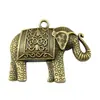 38X48Mm 9.2g Multicor Exportação Liga de Zinco Acessórios de Joias Fofo Animal Elefante Pingente