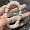 Pulsera de Nudo de Bambú para Mujer, Pulsera Tejida de Regalo para Mejor Amiga o Novio, Simbolizando Progreso Continuo, Pulsera Hecha a Mano Ajustable