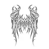Adesivo de tatuagem de mão com desenho de coração, flor de lótus, espinho, estilo europeu e americano, popular entre diferentes fronteiras. Personalidade marcante.