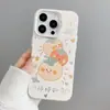 Ilustrações frescas de rosto sorridente de desenho animado, caqui, estrela, coração e nuvem, adequadas para capa de celular Apple 18 Pro