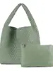 2023 Bolso de Mano Tejido a Mano Gran Capacidad Bolso de Mano Bolso Retro Cesta de Verduras Bolso de Hombro Bolso de Mujer