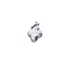 Yiluya Prata de lei S925 Prata tailandesa Pingente de trevo Pingente de caractere fu Pingente de pulseira de pérola de cristal Acessórios DIY