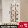 Estante para Zapatillas con Ventosa Baño Sin Taladro Estante de Almacenamiento Multicapa Colgador de Zapatillas Estante de Almacenamiento para Pared de Inodoro