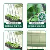 Caja de plantación, enrejado, soporte para cultivo de hortalizas, estante para hortalizas de balcón, soporte para patio exterior, soporte para flores, poste de escalada de tubo de acero