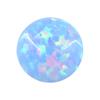 Anillo de gema Huagang redondo piedra OPALO superficie piedra desnuda OPALO artificial base plana liso combado color OPALO piedra principal
