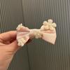 Grampo de Cabelo Infantil Laço de Tecido Adorno de Cabeça Fofo Princesa Menina Pequena Acessórios de Cabelo Flor no Cabelo Grampo de Cabelo DIY Acessórios para Sapatos e Chapéus