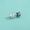 Plata de Ley S925 Cuentas Separadoras Retro Zakiram Separadores Rosados Pulsera DIY Cuentas de Rueda de Lava Asimétricas