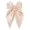 Horquilla de Moda Transfronteriza Punto Diamante Lazo Pelo Celebridad de Internet Retro Color Sólido Coreano Ins Todo Fósforo Pin de Pato Cinta G001
